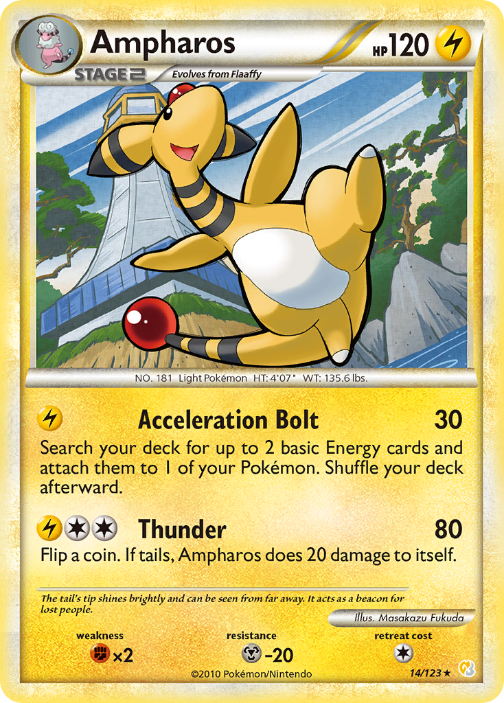 Ampharos (14/123) [HeartGold & SoulSilver: Base Set] | Enigma On Main