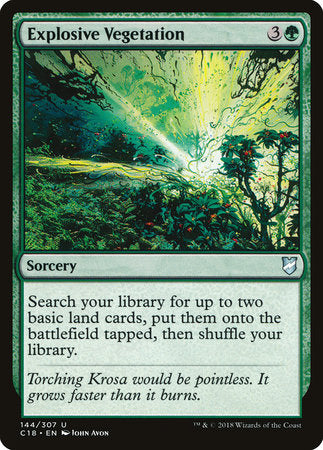 Explosive Vegetation [Commander 2018] | Enigma On Main