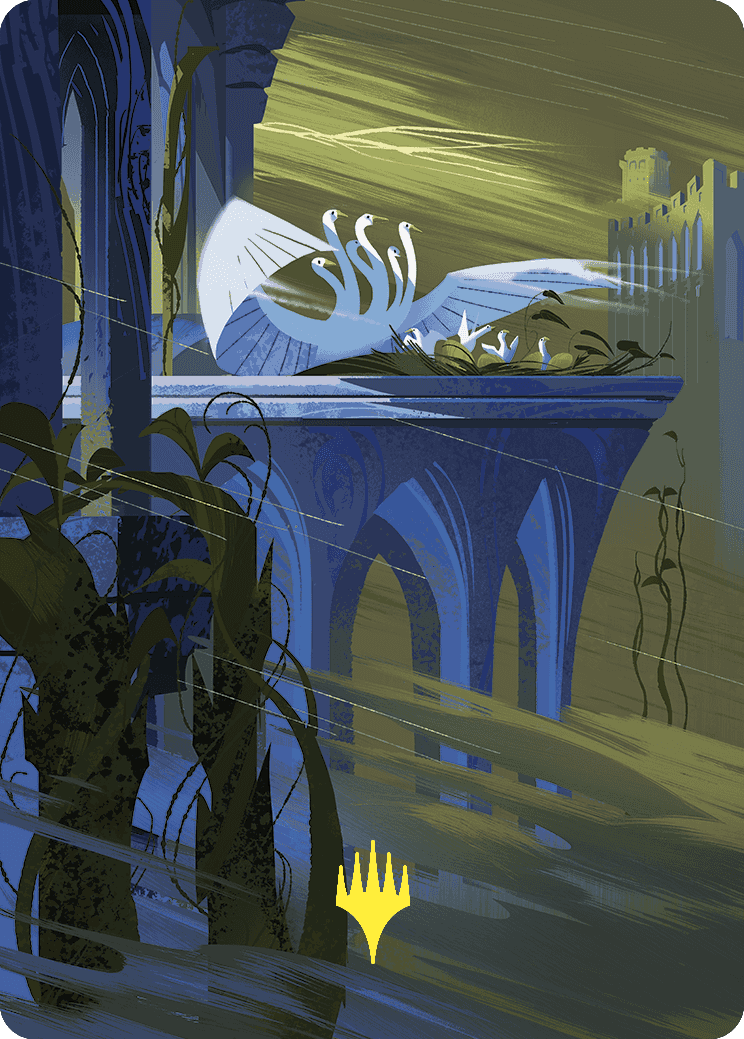 Doubling Season Art Card (Gold-Stamped Planeswalker Symbol) [Wilds of Eldraine Art Series] | Enigma On Main