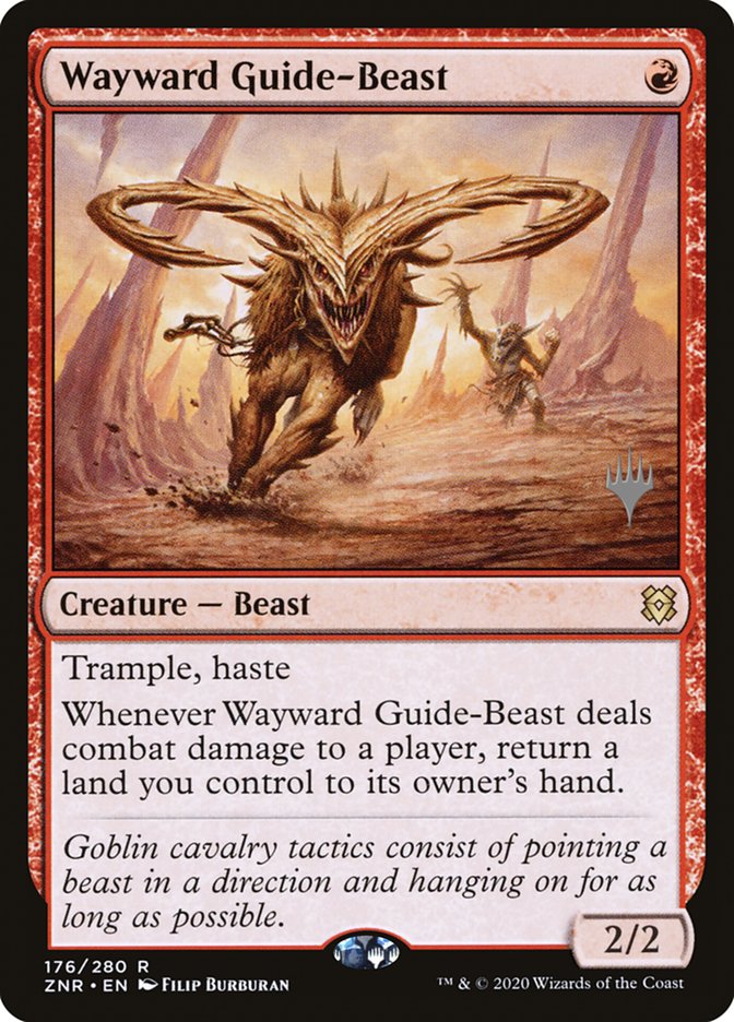 Wayward Guide-Beast (Promo Pack) [Zendikar Rising Promos] | Enigma On Main