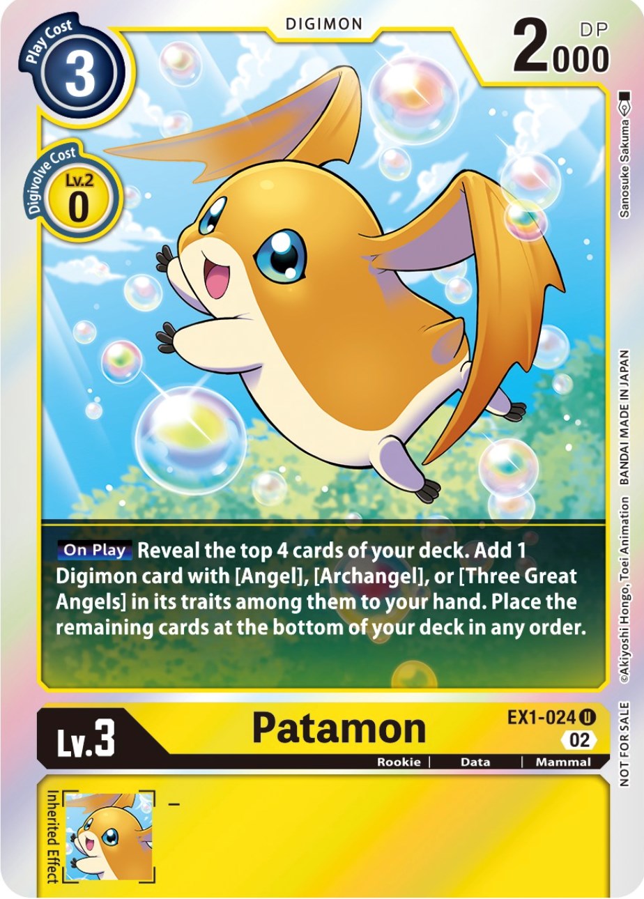 Patamon [EX1-024] (Official Tournament Pack Vol.8) [Classic Collection Promos] | Enigma On Main