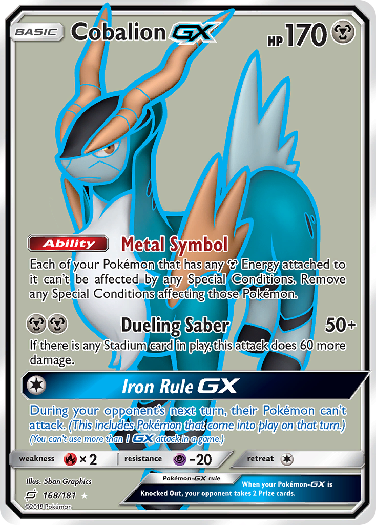 Cobalion GX (168/181) [Sun & Moon: Team Up] | Enigma On Main