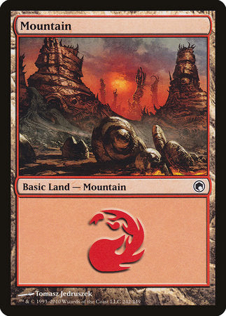 Mountain (242) [Scars of Mirrodin] | Enigma On Main
