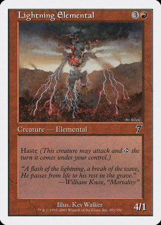 Lightning Elemental [Seventh Edition] | Enigma On Main