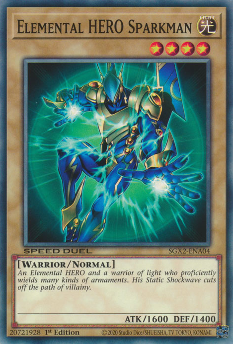 Elemental HERO Sparkman [SGX2-ENA04] Common | Enigma On Main