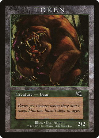 Bear Token (Onslaught) [Magic Player Rewards 2003] | Enigma On Main