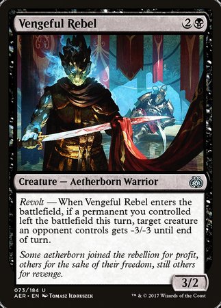 Vengeful Rebel [Aether Revolt] | Enigma On Main