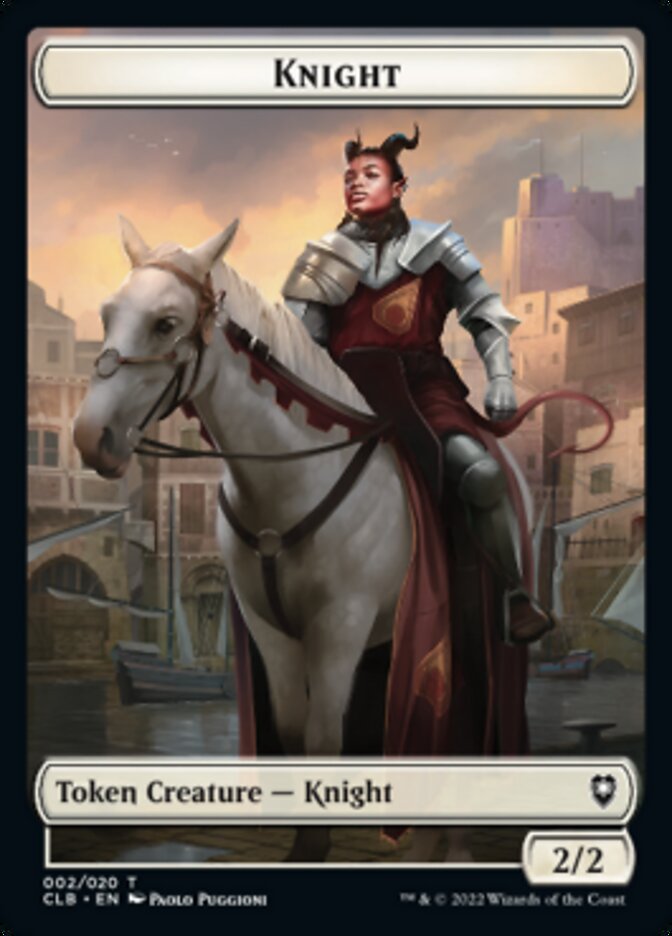 Treasure // Knight Double-sided Token [Commander Legends: Battle for Baldur's Gate Tokens] | Enigma On Main