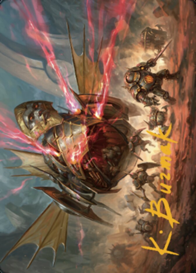 Liberator, Urza's Battlethopter Art Card (Gold-Stamped Signature) [The Brothers' War Art Series] | Enigma On Main