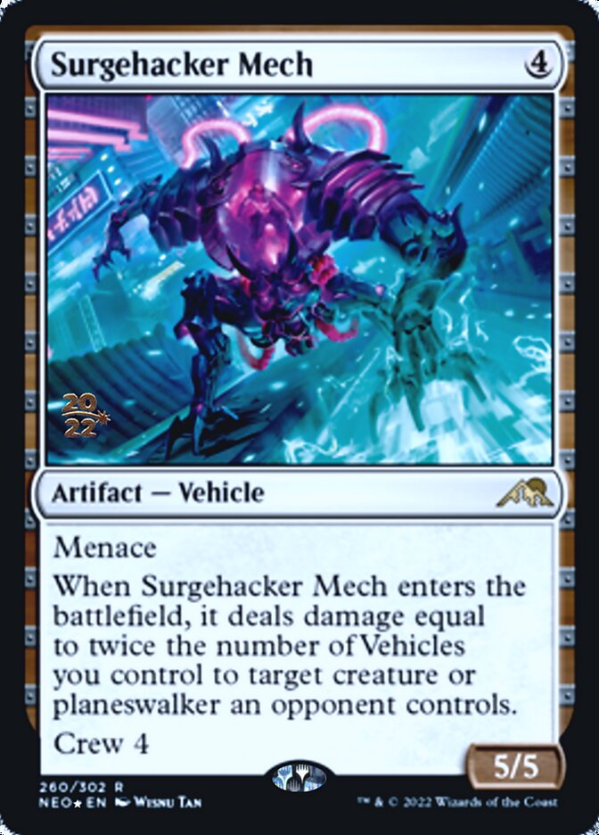 Surgehacker Mech [Kamigawa: Neon Dynasty Prerelease Promos] | Enigma On Main