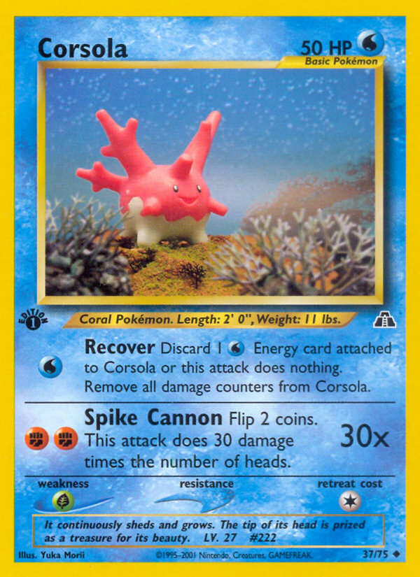 Corsola (37/75) [Neo Discovery 1st Edition] | Enigma On Main