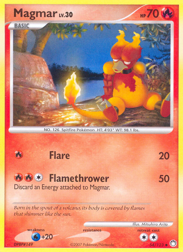 Magmar (54/123) [Diamond & Pearl: Mysterious Treasures] | Enigma On Main