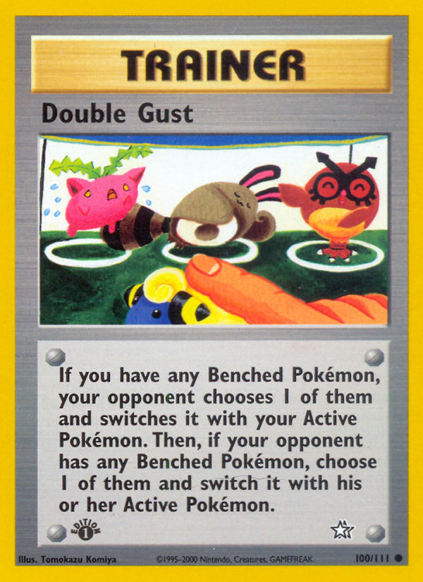 Double Gust (100/111) [Neo Genesis 1st Edition] | Enigma On Main