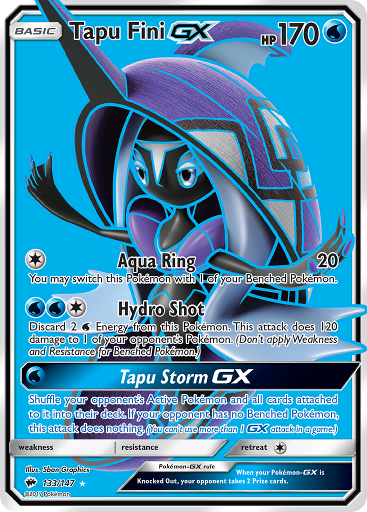 Tapu Fini GX (133/147) [Sun & Moon: Burning Shadows] | Enigma On Main