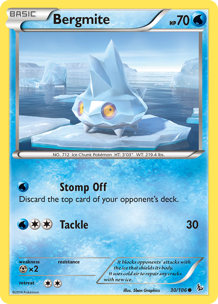 Bergmite (30/106) [XY: Flashfire] | Enigma On Main