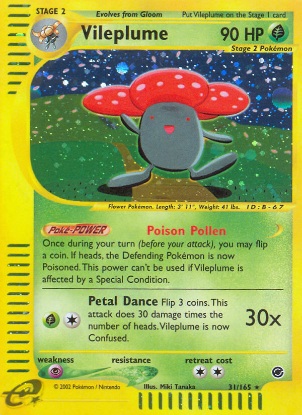 Vileplume (31/165) [Expedition: Base Set] | Enigma On Main