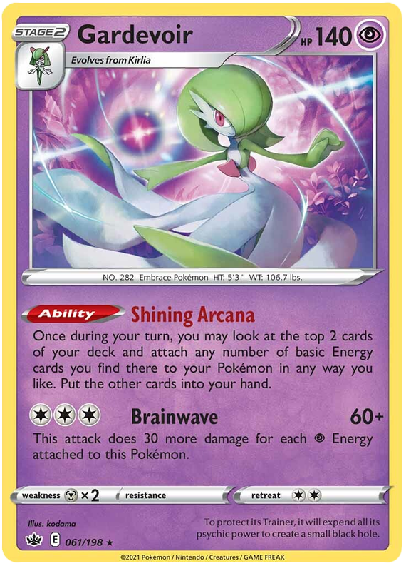 Gardevoir (061/198) (Theme Deck Exclusive) [Sword & Shield: Chilling Reign] | Enigma On Main