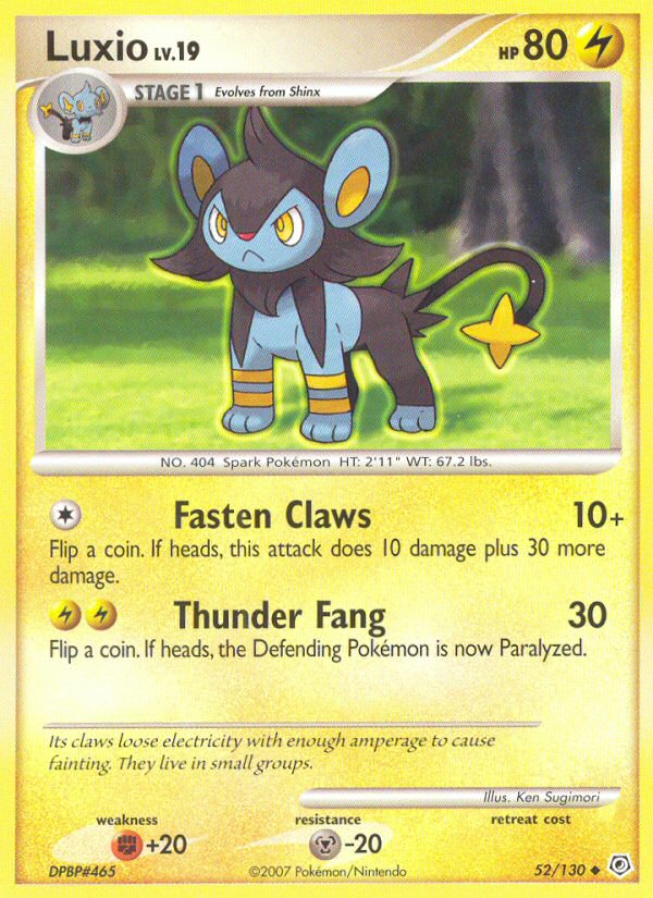 Luxio (52/130) [Diamond & Pearl: Base Set] | Enigma On Main