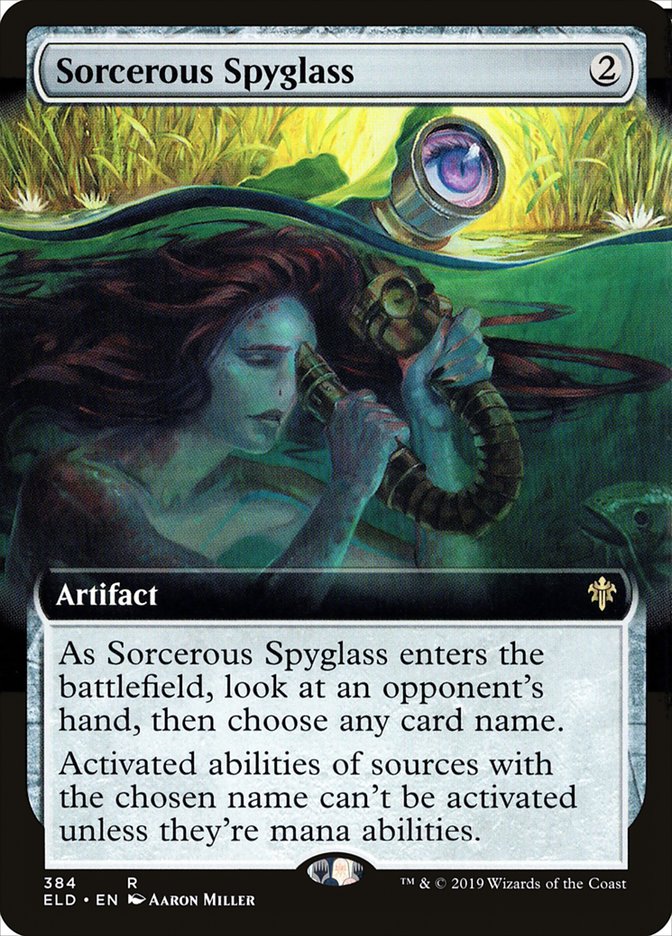 Sorcerous Spyglass (Extended Art) [Throne of Eldraine] | Enigma On Main