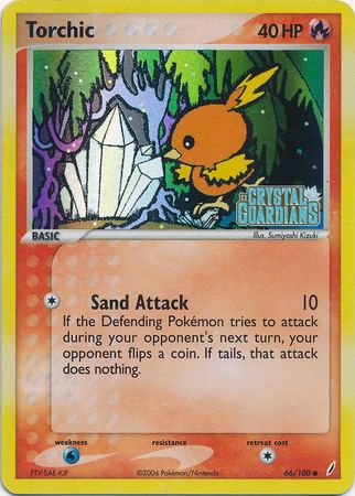 Torchic (66/100) (Stamped) [EX: Crystal Guardians] | Enigma On Main