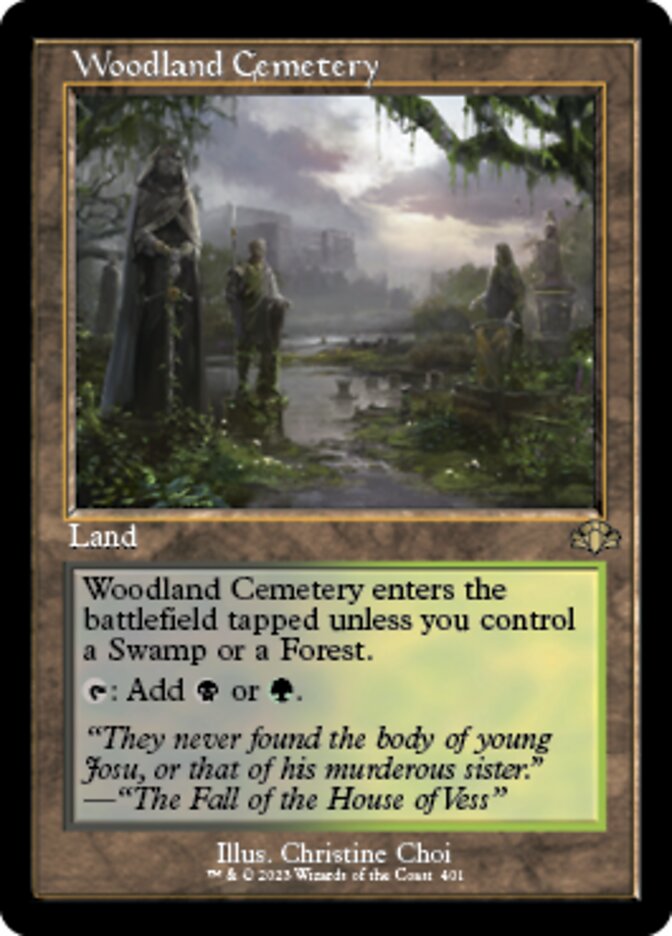 Woodland Cemetery (Retro) [Dominaria Remastered] | Enigma On Main