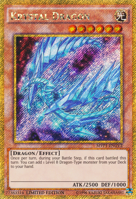 Krystal Dragon [MVP1-ENGV2] Gold Secret Rare | Enigma On Main