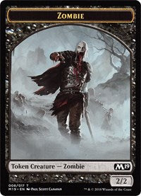 Zombie // Thopter Double-sided Token (Game Night) [Core Set 2019 Tokens] | Enigma On Main