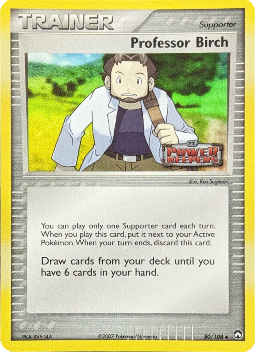 Professor Birch (80/108) (Stamped) [EX: Power Keepers] | Enigma On Main