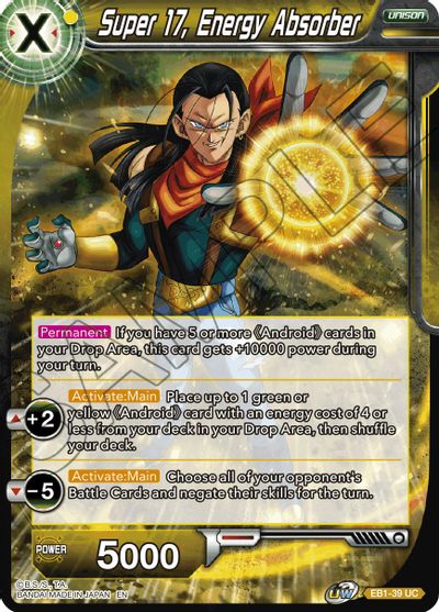 Super 17, Energy Absorber (EB1-039) [Battle Evolution Booster] | Enigma On Main