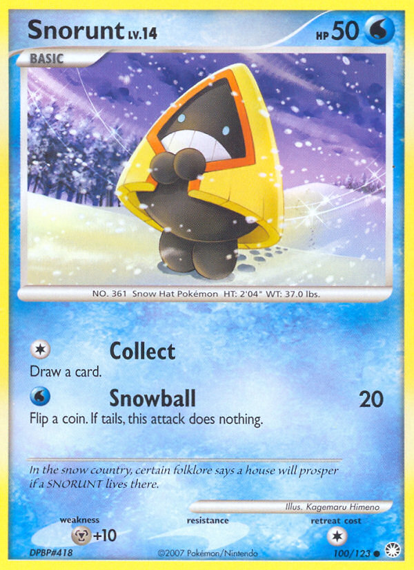 Snorunt (100/123) [Diamond & Pearl: Mysterious Treasures] | Enigma On Main