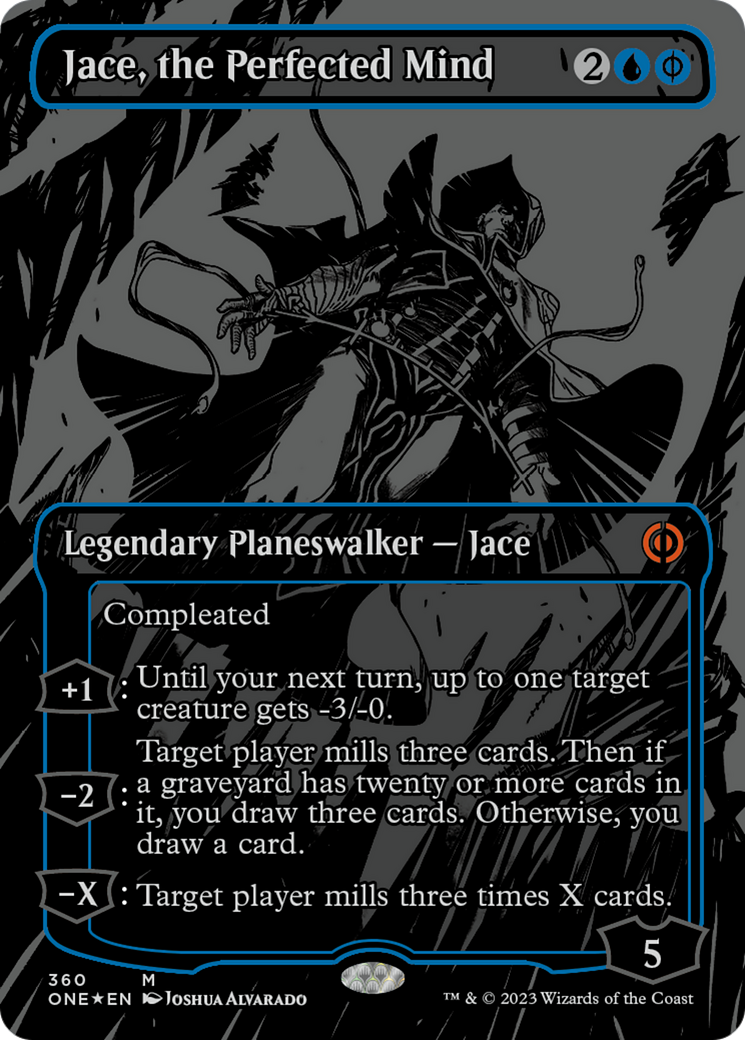 Jace, the Perfected Mind (Oil Slick Raised Foil) [Phyrexia: All Will Be One] | Enigma On Main