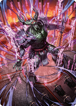 Hidetsugu, Devouring Chaos Art Card [Kamigawa: Neon Dynasty Art Series] | Enigma On Main