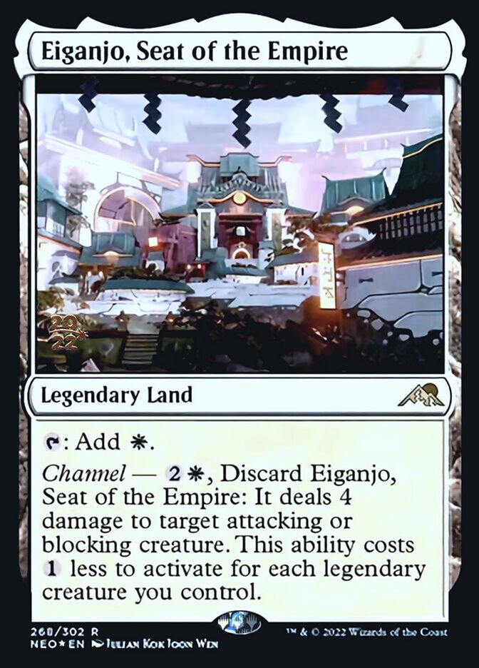 Eiganjo, Seat of the Empire [Kamigawa: Neon Dynasty Prerelease Promos] | Enigma On Main