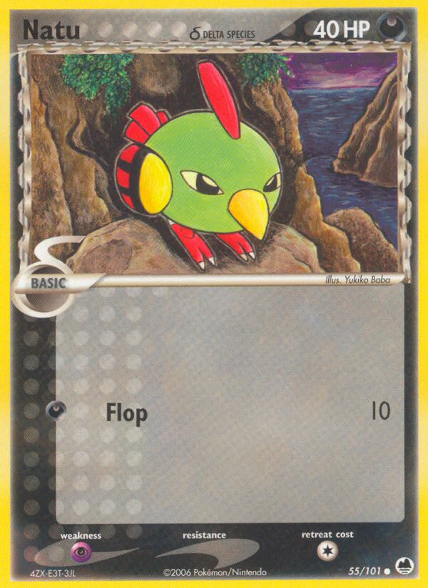 Natu (55/101) (Delta Species) [EX: Dragon Frontiers] | Enigma On Main