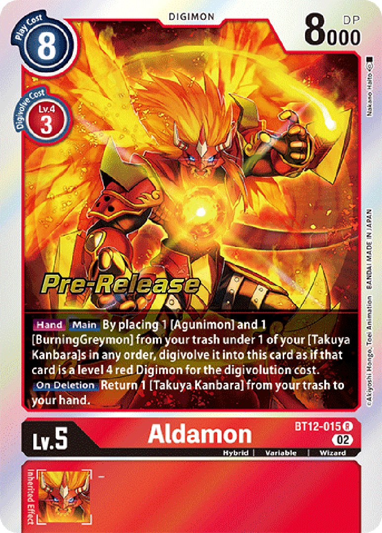 Aldamon [BT12-015] [Across Time Pre-Release Cards] | Enigma On Main