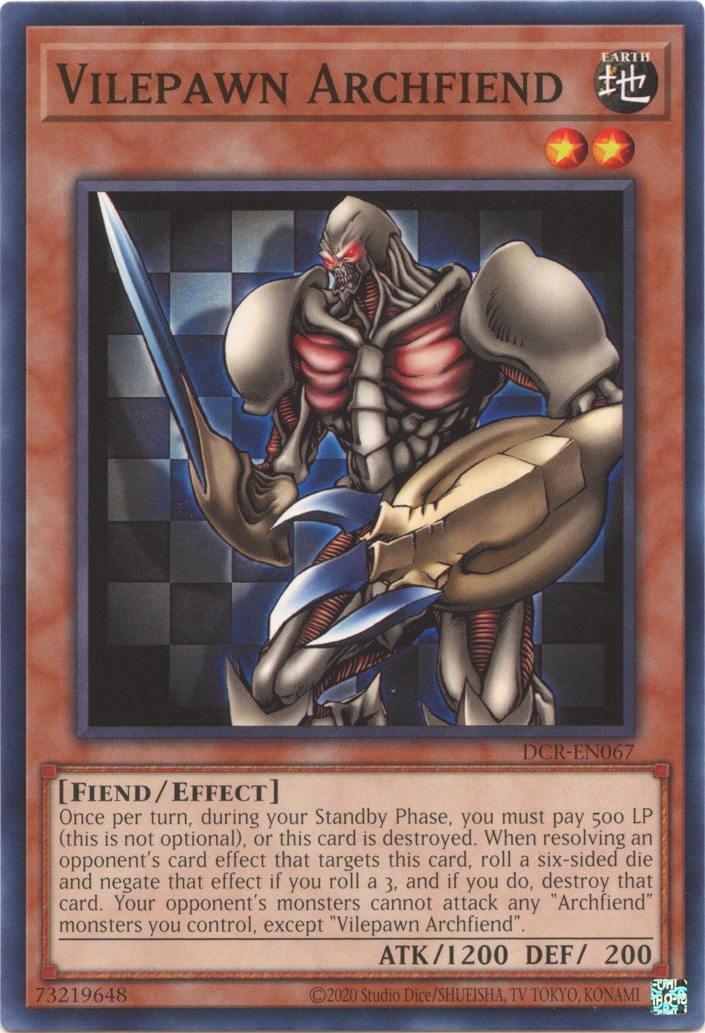 Vilepawn Archfiend (25th Anniversary) [DCR-EN067] Common | Enigma On Main