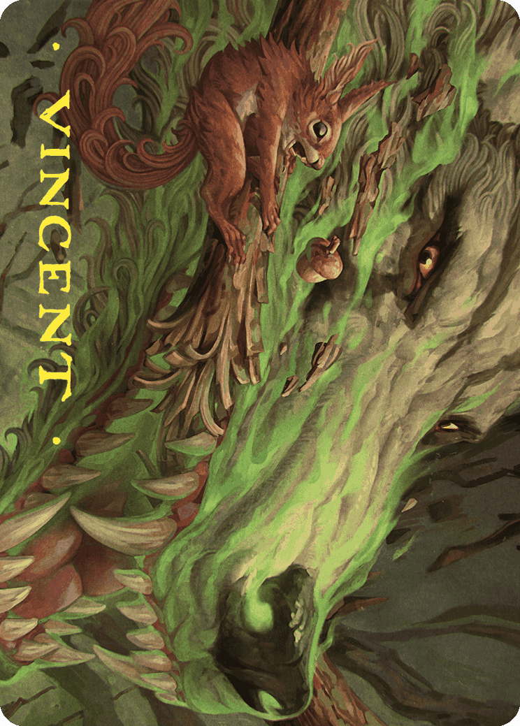 Leaping Ambush Art Card (Gold-Stamped Signature) [Wilds of Eldraine Art Series] | Enigma On Main