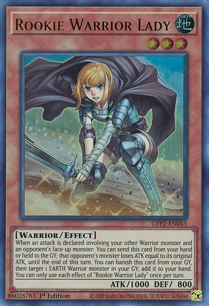 Rookie Warrior Lady [GFP2-EN043] Ultra Rare | Enigma On Main