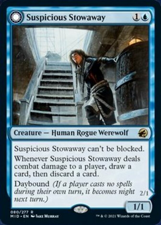 Suspicious Stowaway // Seafaring Werewolf [Innistrad: Midnight Hunt] | Enigma On Main