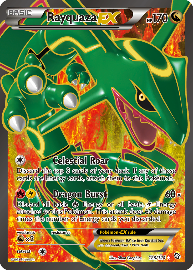 Rayquaza EX (123/124) [Black & White: Dragons Exalted] | Enigma On Main