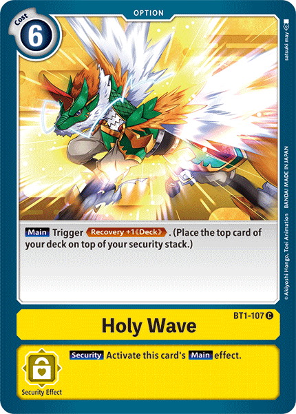 Holy Wave [BT1-107] [Release Special Booster Ver.1.5] | Enigma On Main