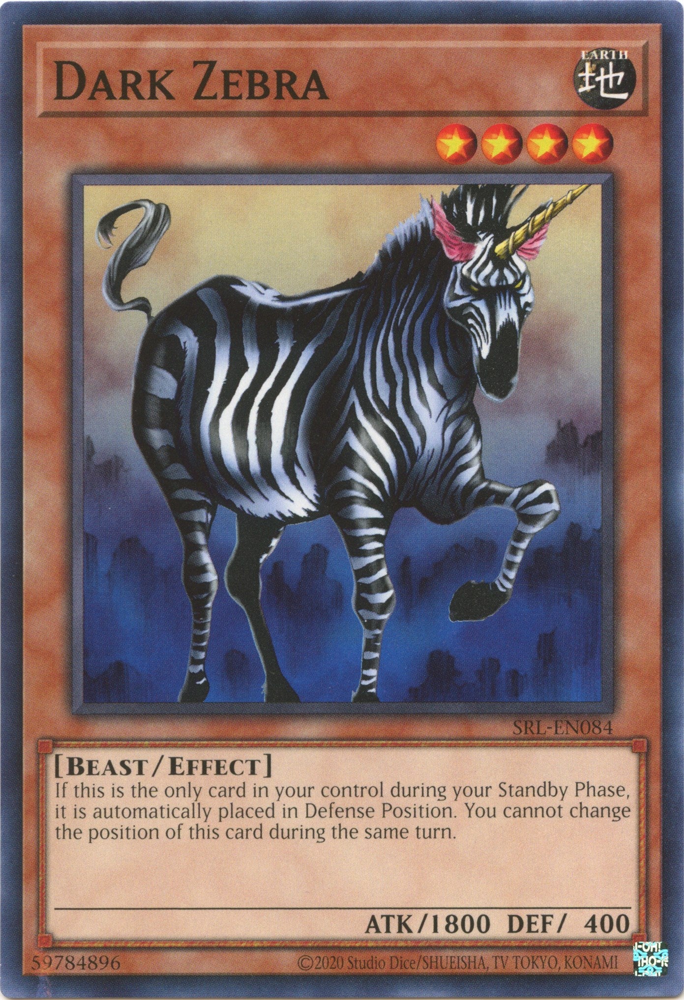 Dark Zebra (25th Anniversary) [SRL-EN084] Common | Enigma On Main