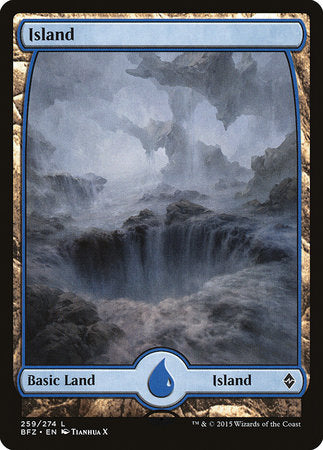 Island (259) - Full Art [Battle for Zendikar] | Enigma On Main