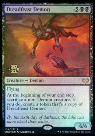 Dreadfeast Demon [Innistrad: Crimson Vow Prerelease Promos] | Enigma On Main