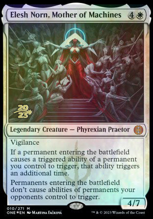 Elesh Norn, Mother of Machines [Phyrexia: All Will Be One Prerelease Promos] | Enigma On Main