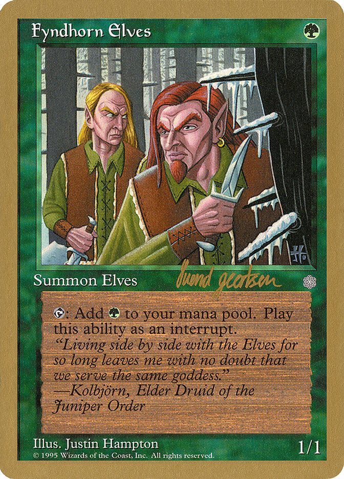 Fyndhorn Elves (Svend Geertsen) [World Championship Decks 1997] | Enigma On Main