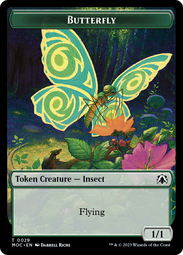 Butterfly // City's Blessing Double-Sided Token [March of the Machine Commander Tokens] | Enigma On Main