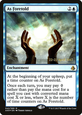 As Foretold [Amonkhet Promos] | Enigma On Main