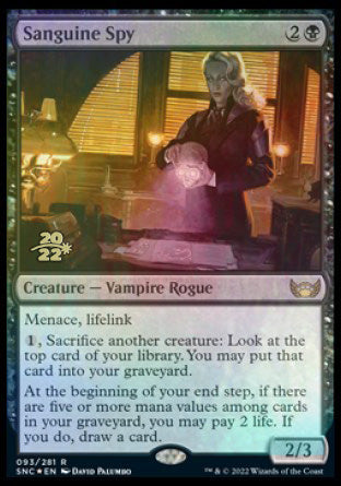 Sanguine Spy [Streets of New Capenna Prerelease Promos] | Enigma On Main