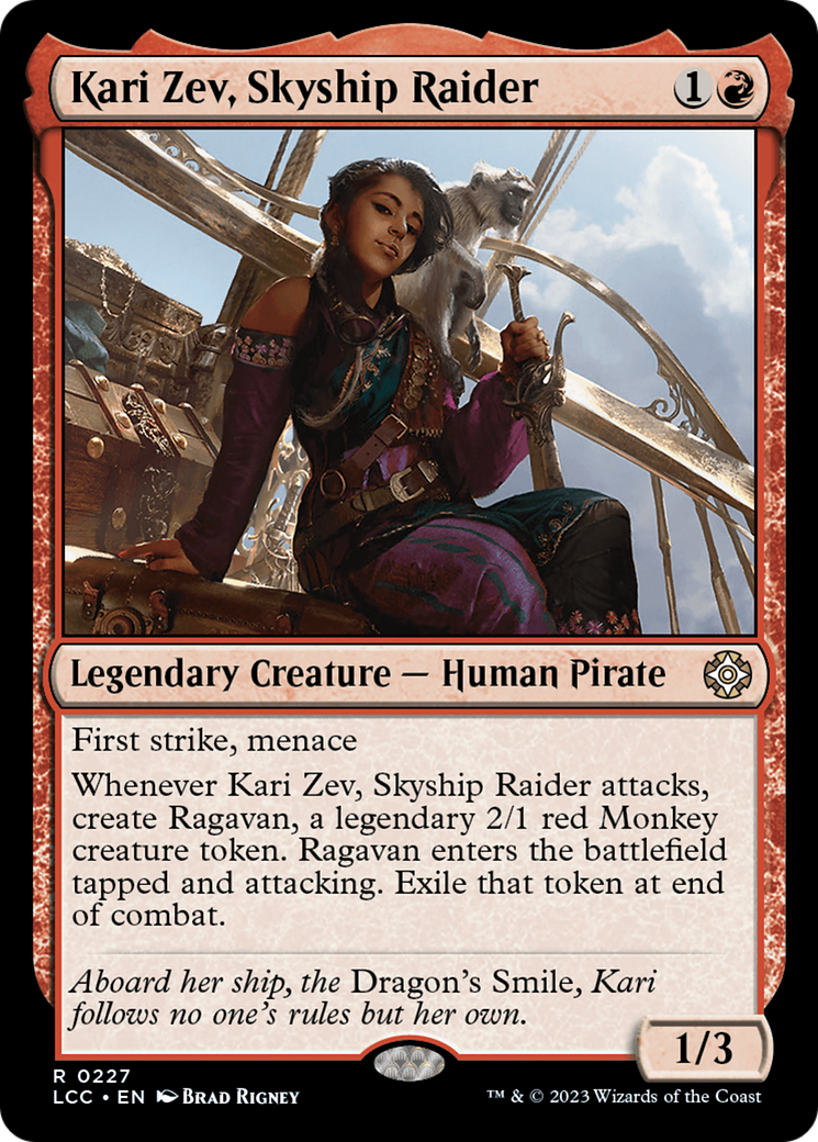 Kari Zev, Skyship Raider [The Lost Caverns of Ixalan Commander] | Enigma On Main